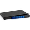 Black Box Rackmount Fiber Panel, 1U, Loaded w/ ( JPM375A-R2